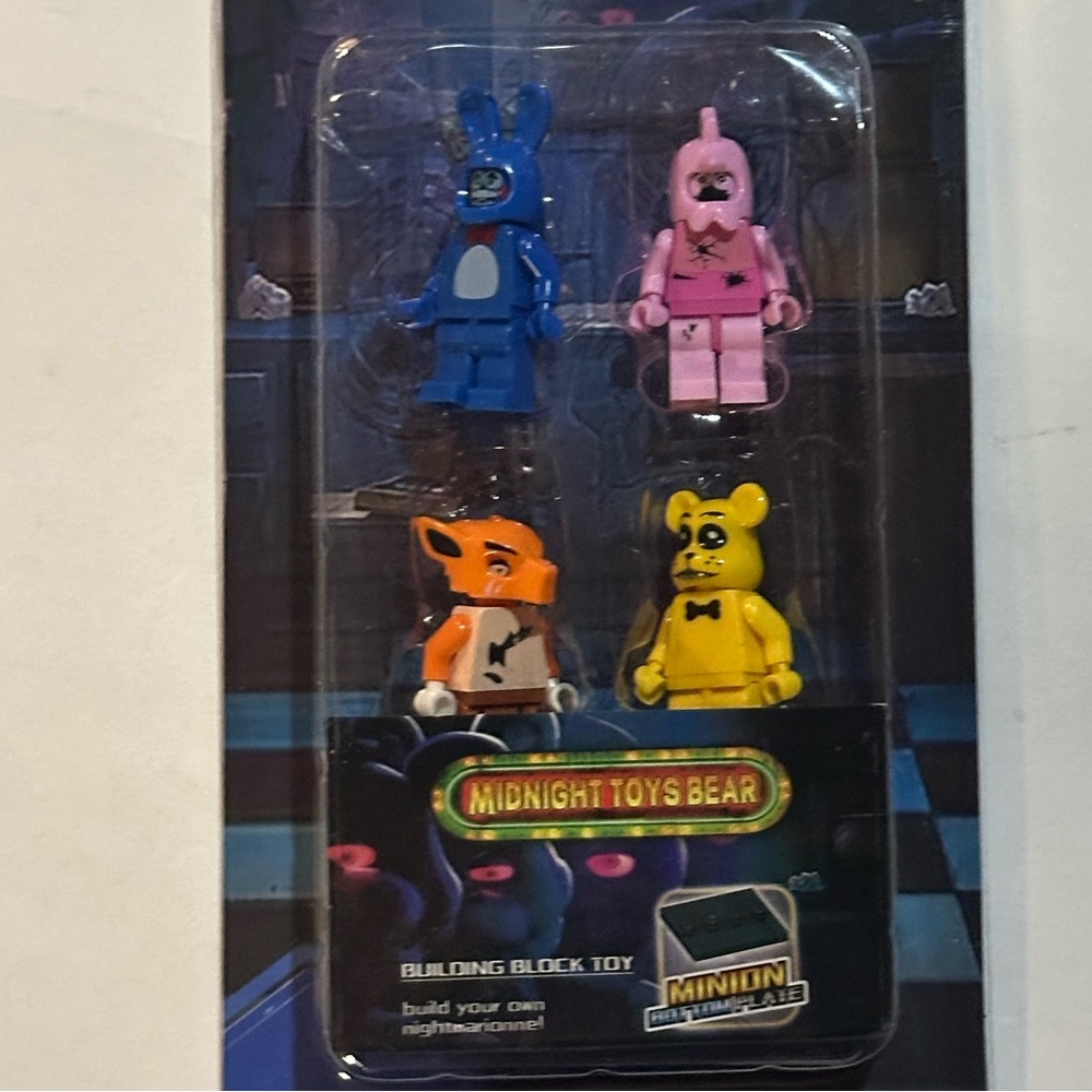 FNAF Action Figures + Accessories Building Blocks Brick Mini Figure 4+ Pcs NEW